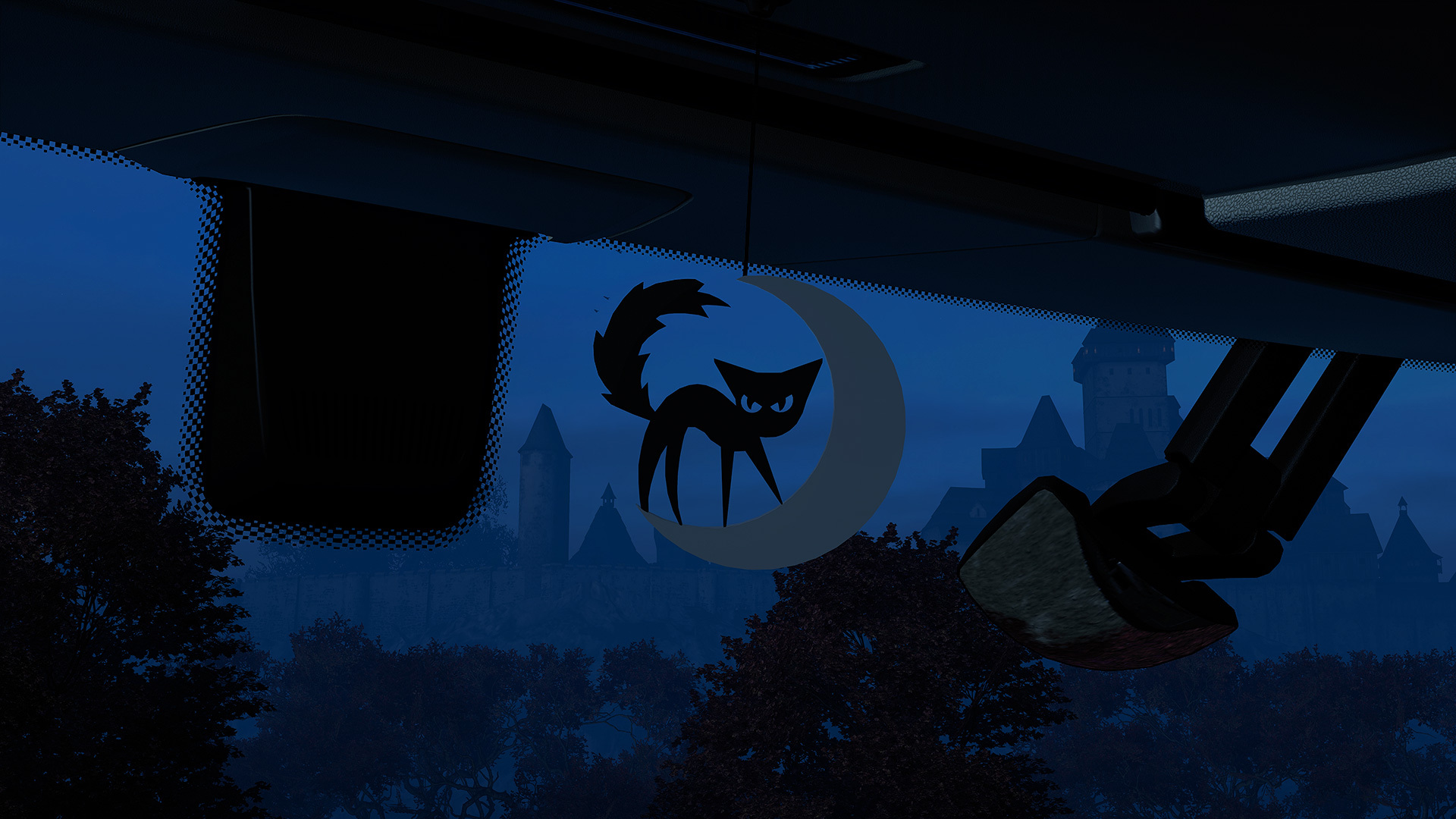 Black Cat hanging cabin item