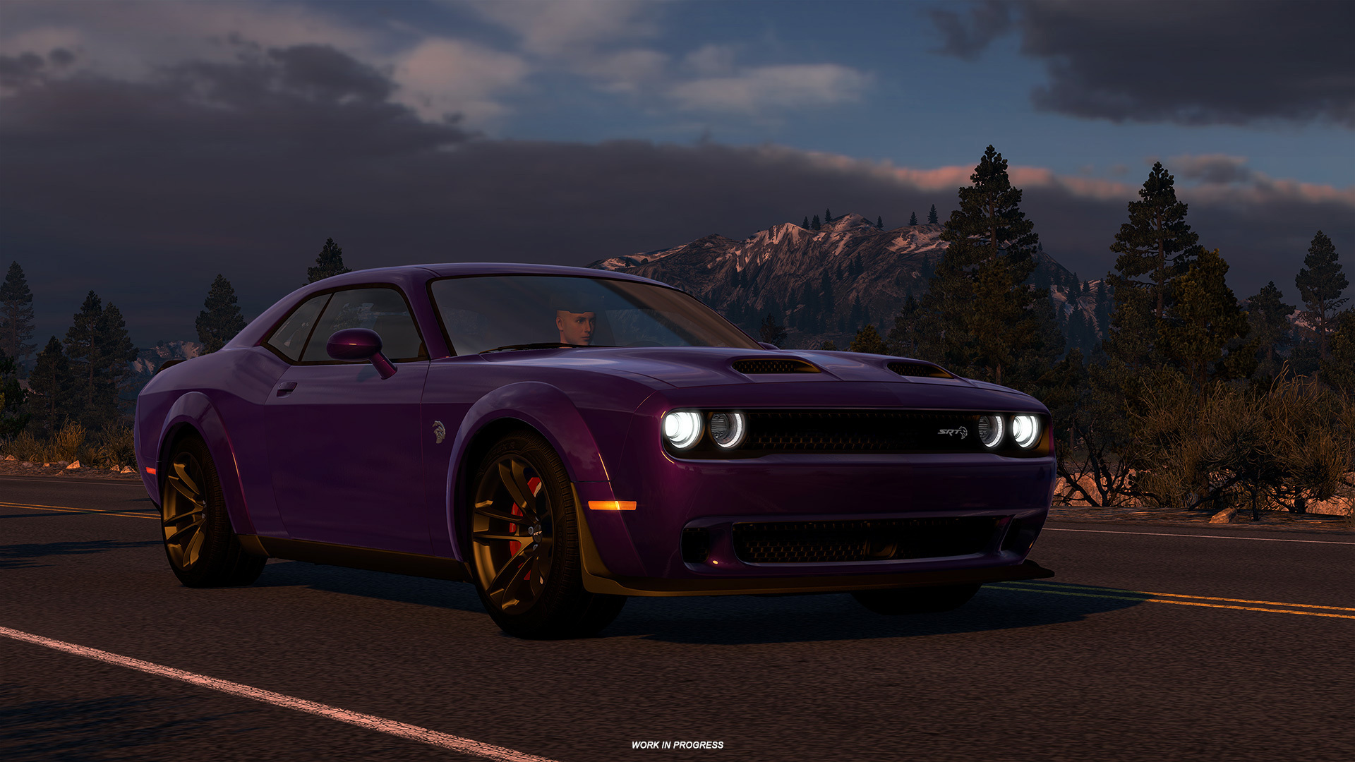 Challenger at Sunset