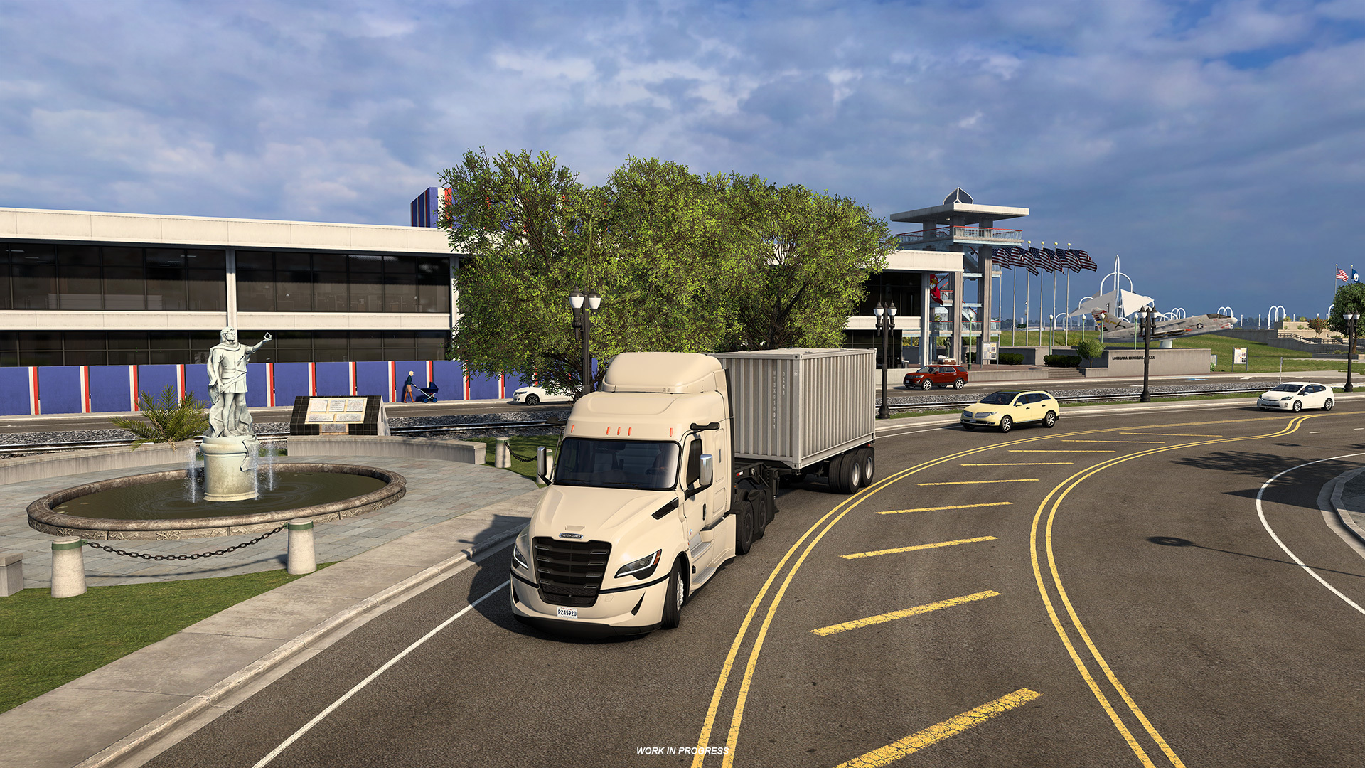 Christopher Columbus statue in Columbus Plaza, Baton Rouge