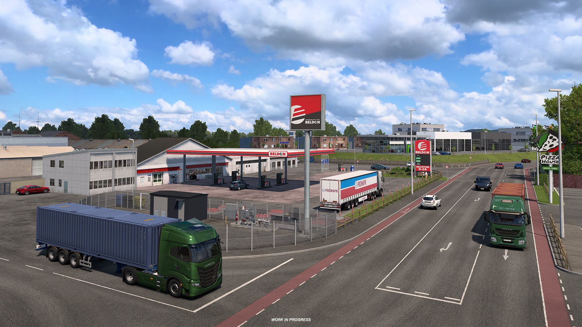 Supermarket delivery hub