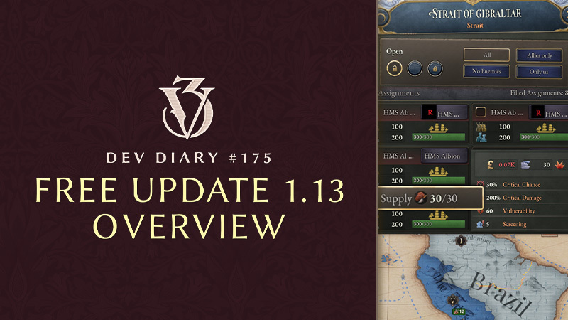 Victoria 3 – Dev Diary #175 – Free Update 1.13 Overview