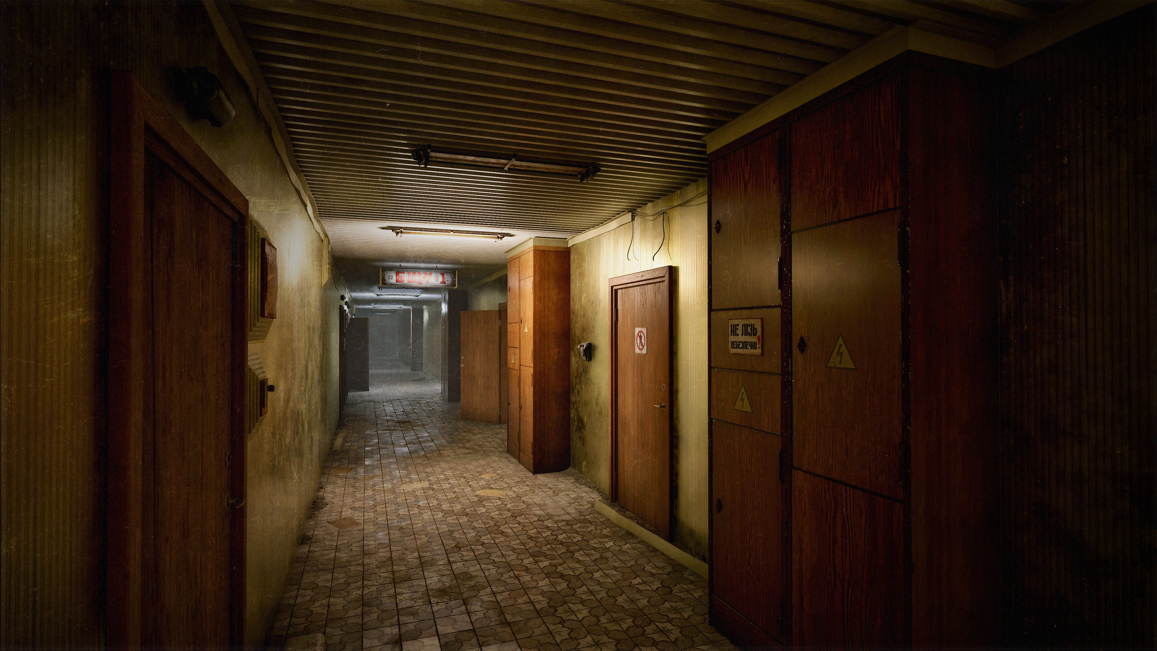 Details of the radioactive interior