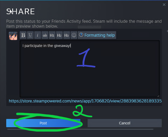Steam post image