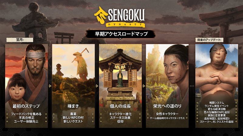 Sengoku Dynasty早期アクセスロードマップ :: Sengoku Dynasty 