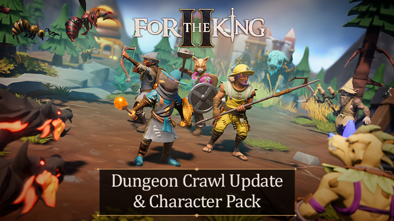 Free Dungeon Crawl Update and Into The Wild Character Pack Now Live!