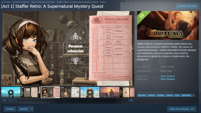 Staffer Case: A Supernatural Mystery Adventure on Steam