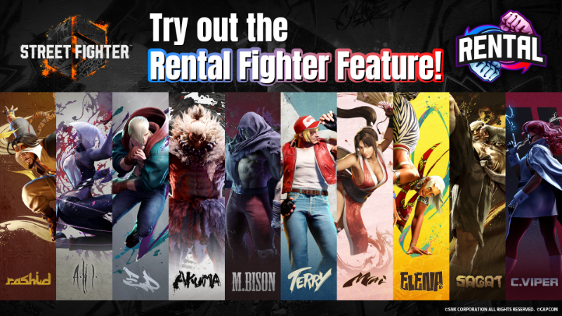 Rental Fighter Tickets! Test out additional characters during this campaign!