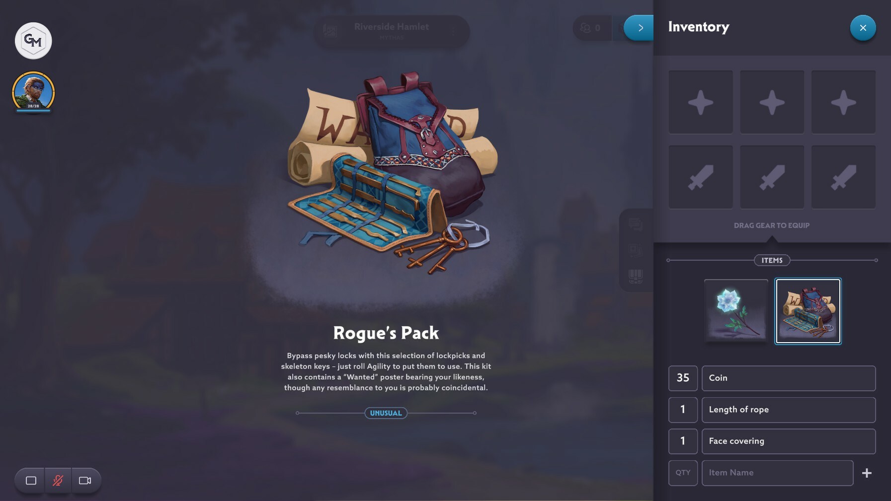 Fable Quick Inventory First, for GMs and players, you can now click on a single item in the ...