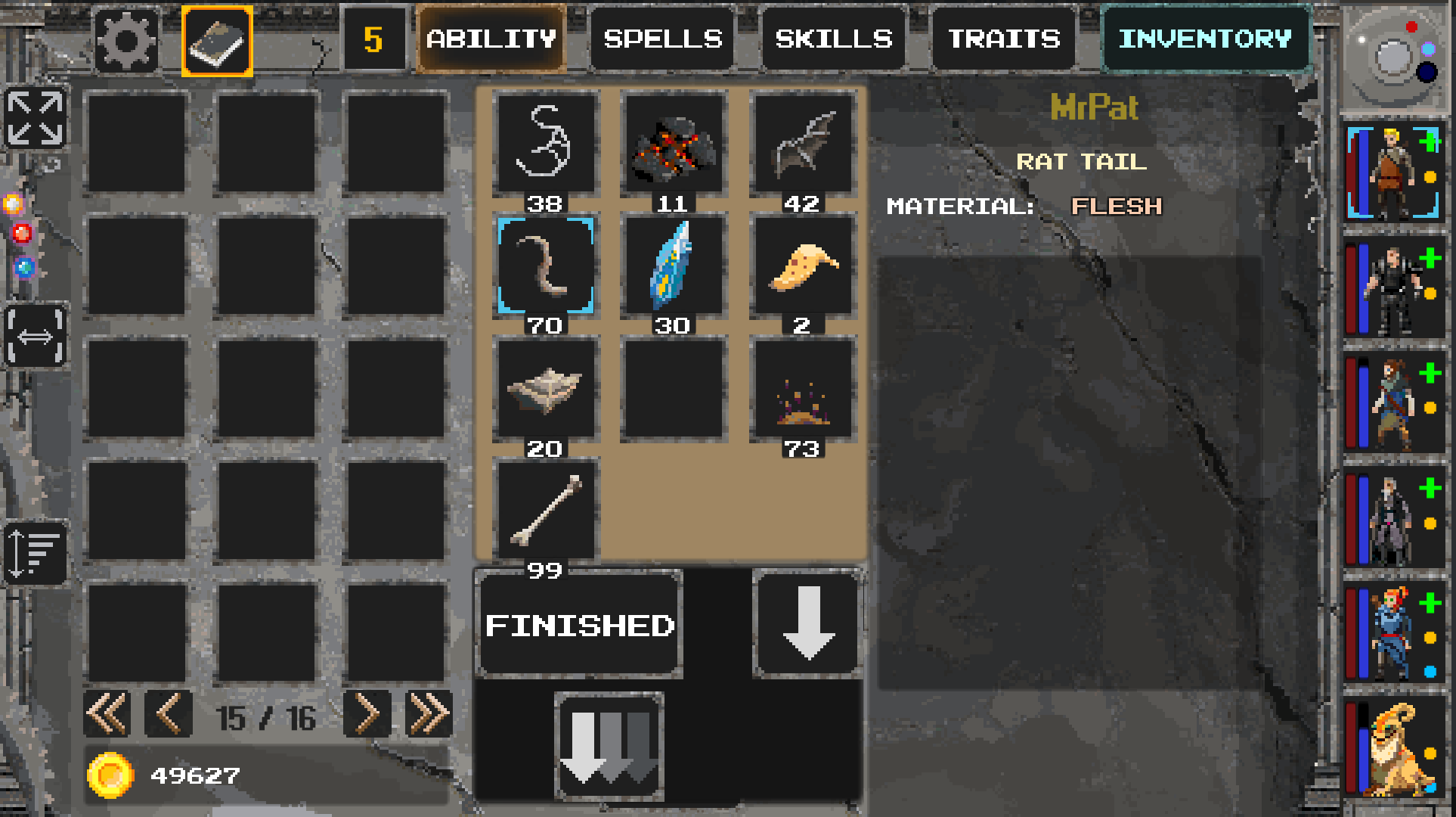 Lore Inventory Example Caves of Lore - More Inventory Improvements - Steam News