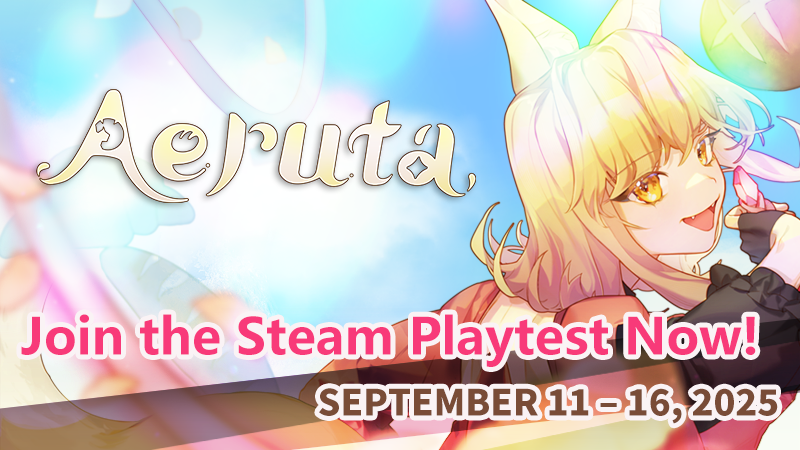 'Aeruta(아르타)' Steam 플레이테스트 시작 안내