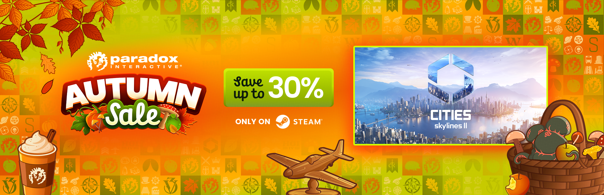 Cities: Skylines II is featured in the Paradox Interactive Autumn Sale! Cities: Skylines II is featured in the Paradox Interactive Autumn Sale!
