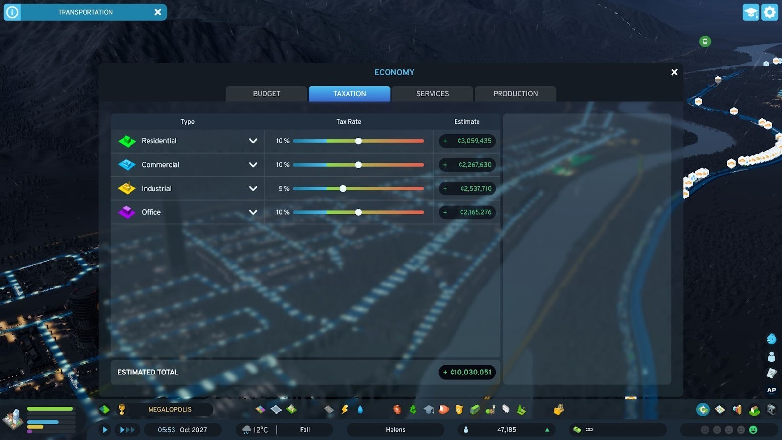 Настройка прозрачности