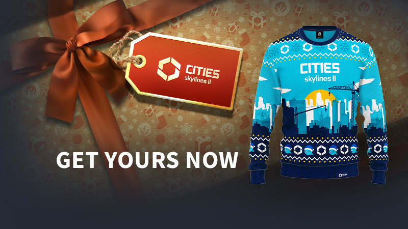 Get Your Cities: Skylines Christmas Sweater! Get Your Cities: Skylines Christmas Sweater!