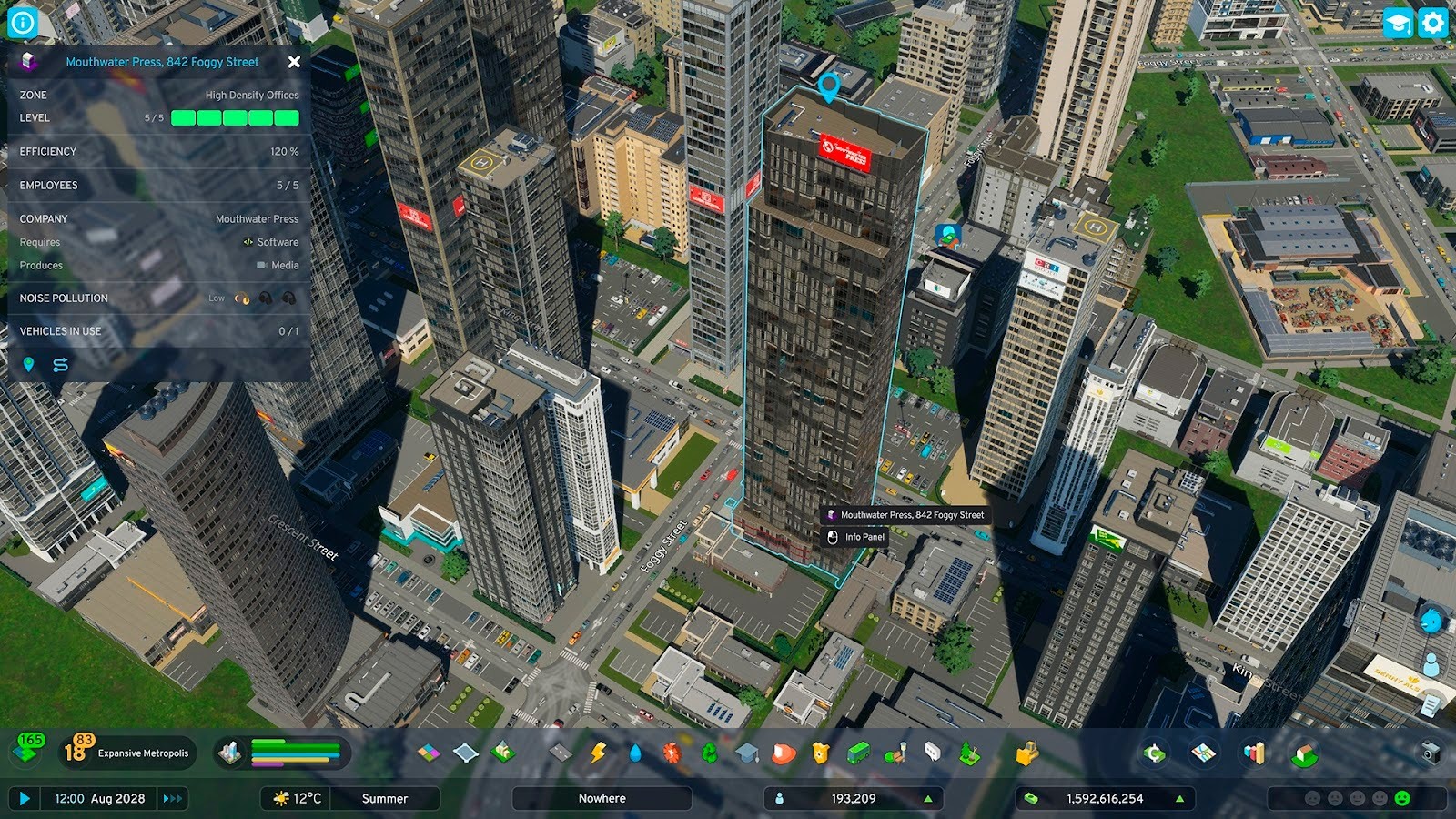 Lonely office building