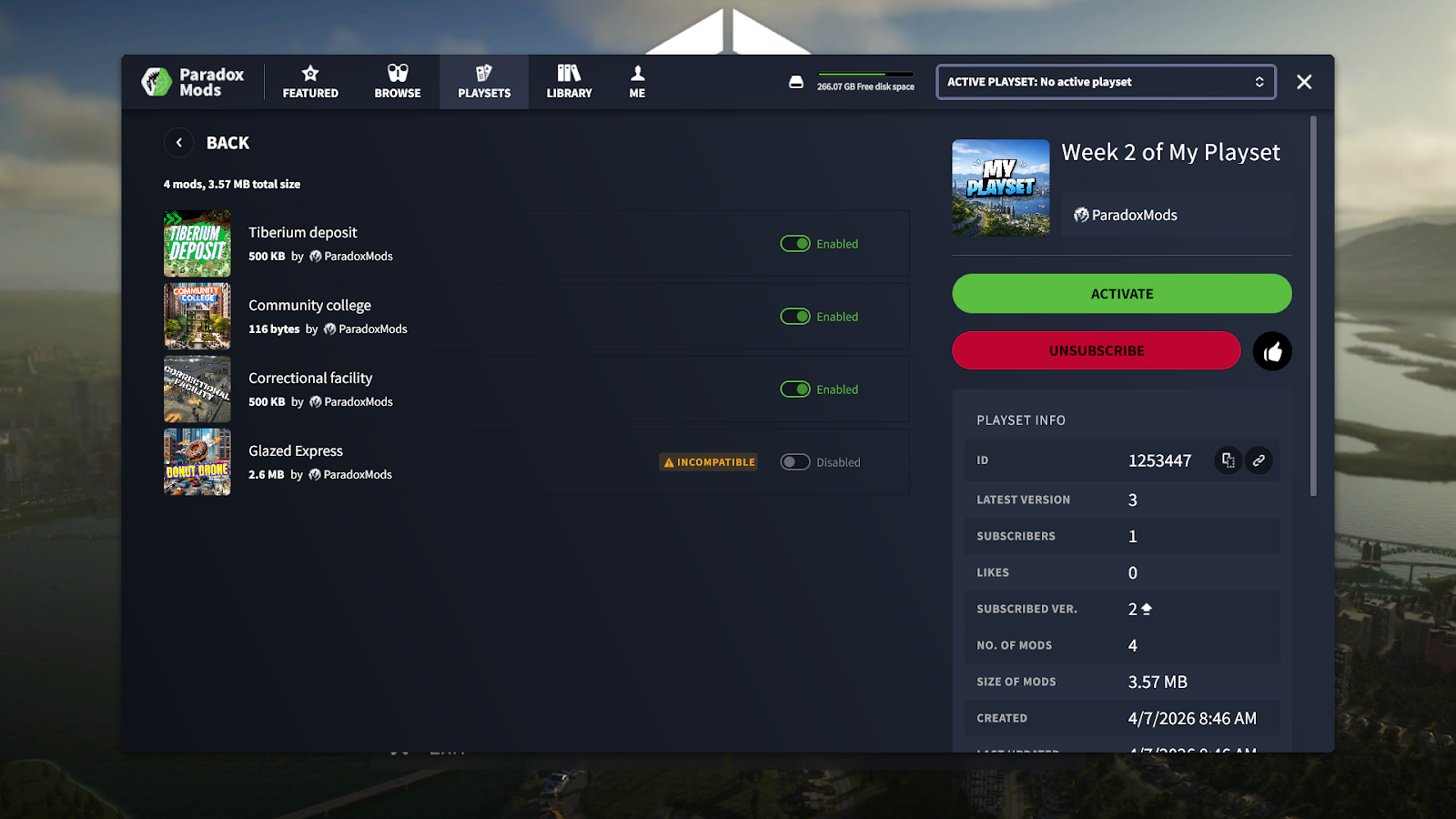 Подписанный набор