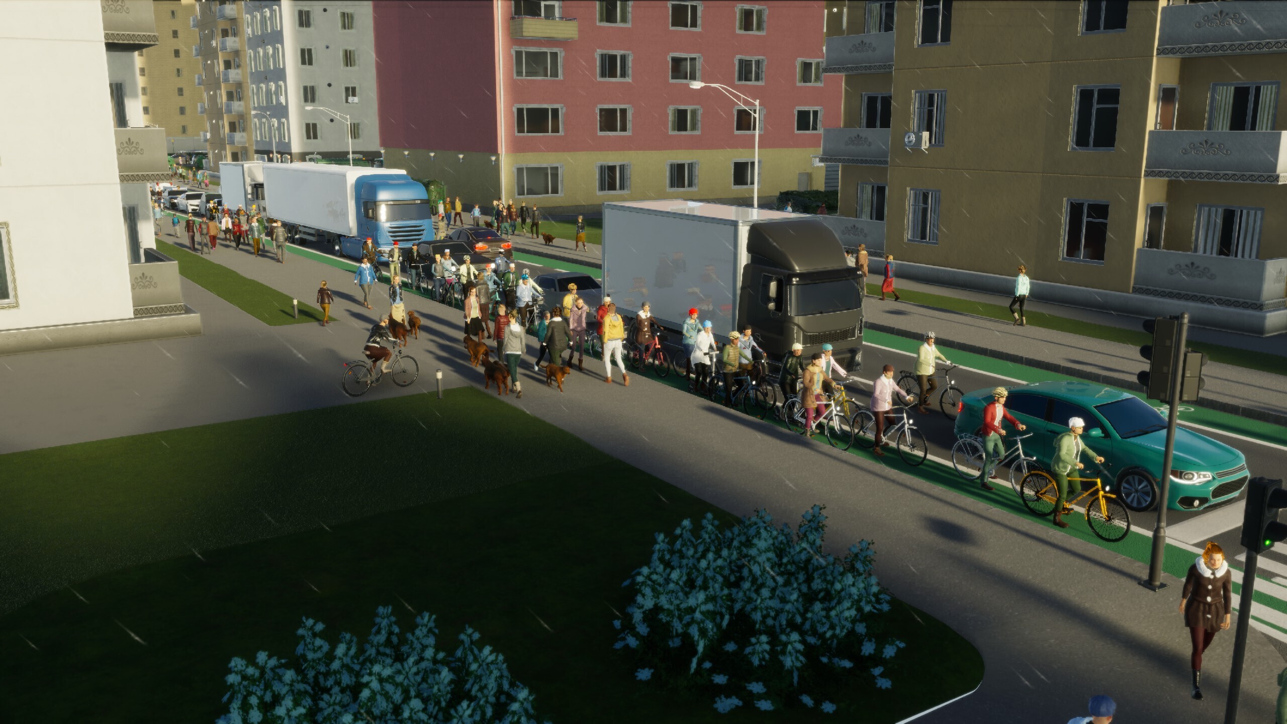 Велосипедный трафик до обновления