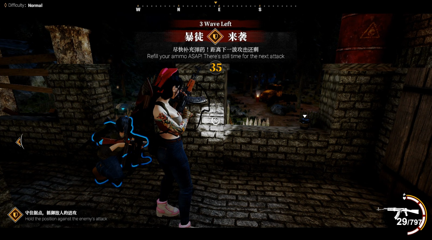 1. Added the game mode of human enemy attack during night defense