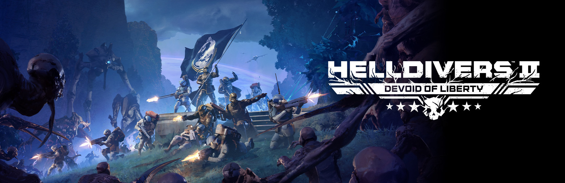 Helldivers 2の公式告知で使われたキービジュアル
