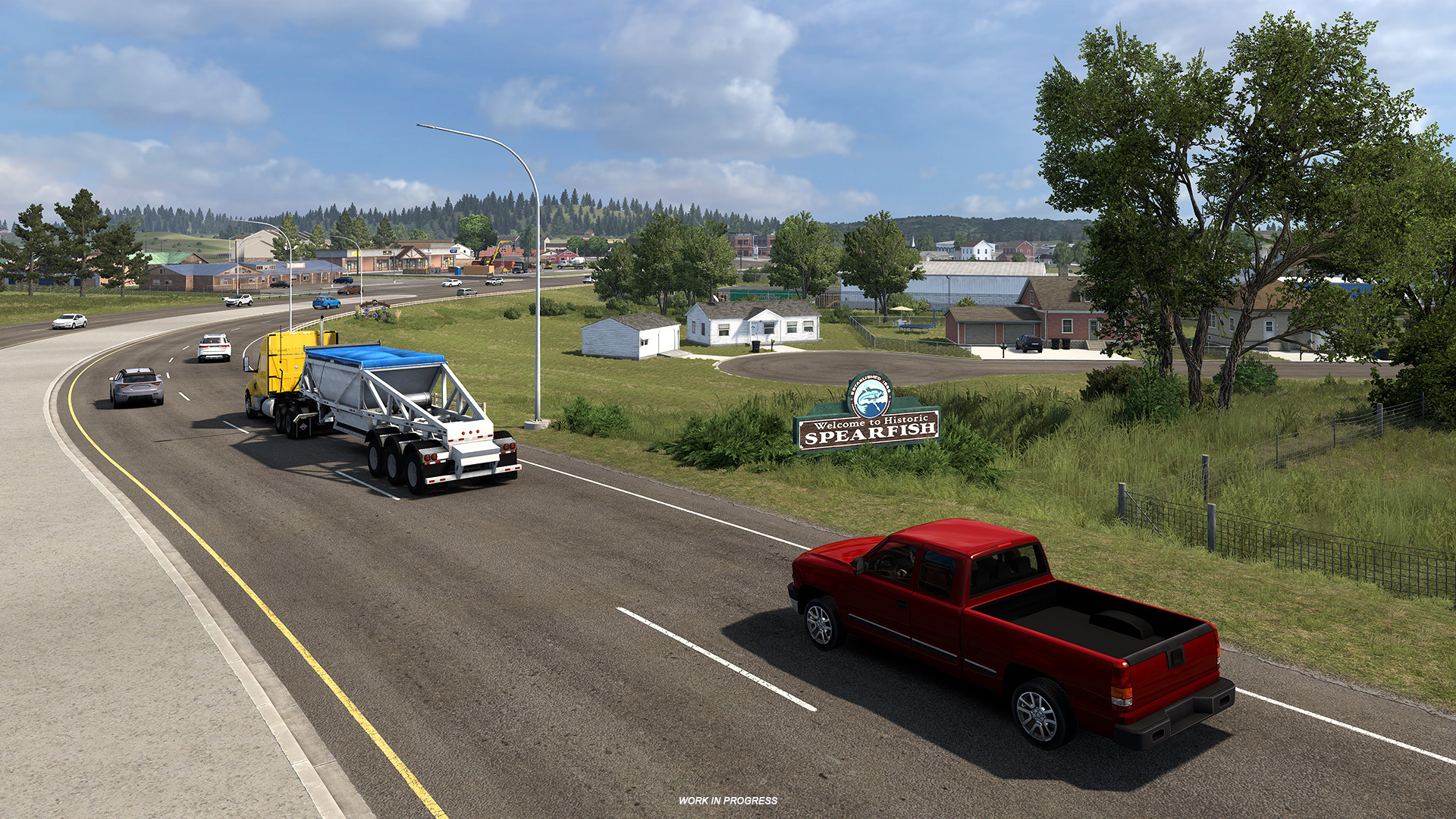 Spearfish downtown and industrial area