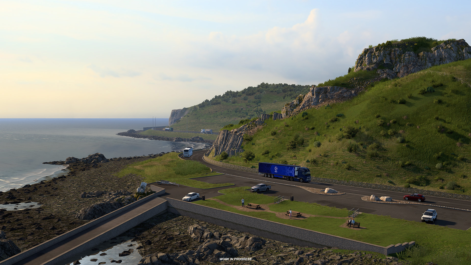 Work in progress screenshot of the Isle of Ireland DLC