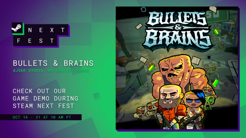 Steam :: Bullets & Brains :: Check out our demo on Steam Next Fest!