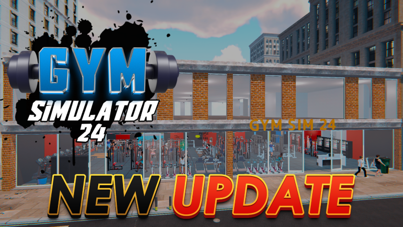 Gym Sim Gym Simulator 24 - Major Update # Second Floor and Pool Roof 🏗️🛠️🏊 ...