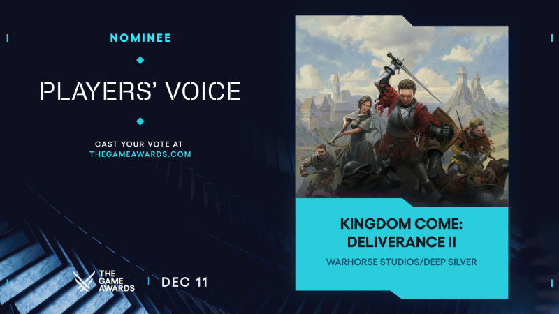 Vote for KCD2 in The Game Awards — Players’ Voice voting ends today!