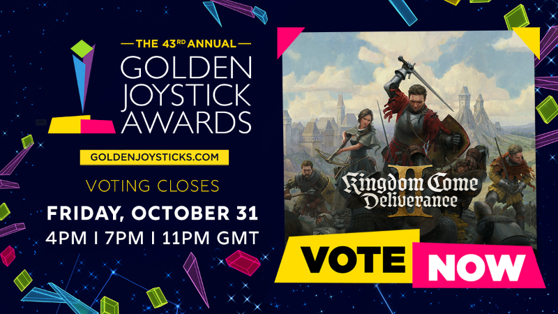 Голосуйте за Kingdom Come: Deliverance II на Golden Joystick Awards