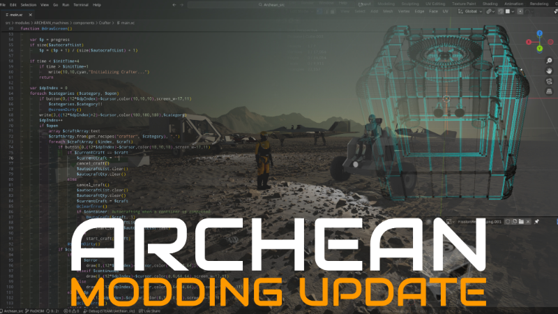 Archean - Modding & Adventure Mode Update - Steam News