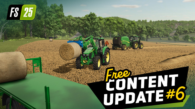 Еще больше John Deere: скачивайте бесплатное обновление 6 и патч 1.19 для FS25 Еще больше John Deere: скачивайте бесплатное обновление 6 и патч 1.19 для FS25