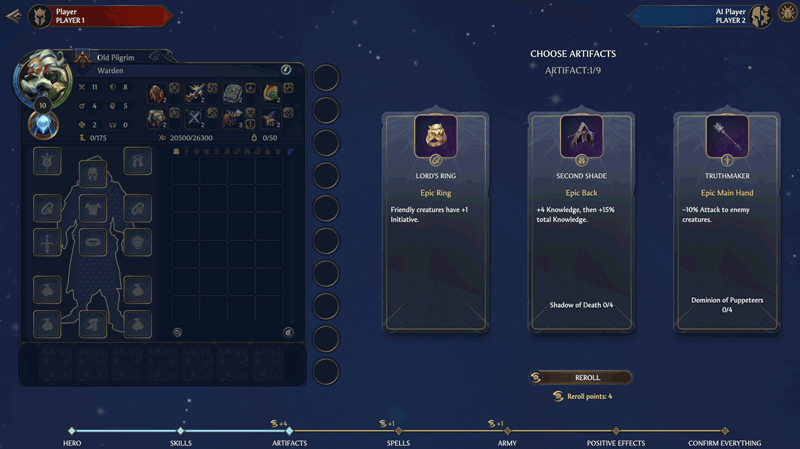 Reroll Gameplay Animation