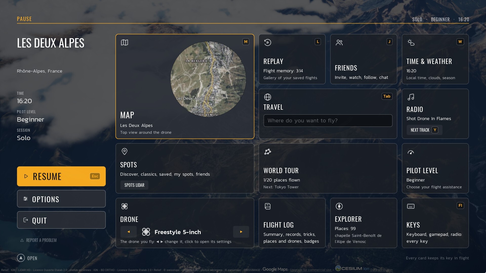 FPV Worldwide 2.1: new interface, flight log, winter world and LiDAR ...
