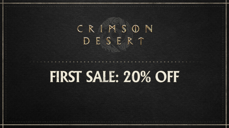 Crimson Desert’s First Sale is Here