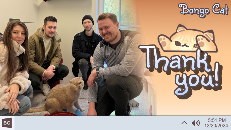 Bongo Cat Bongo Cat 综合资讯攻略 · You donated 15.000€