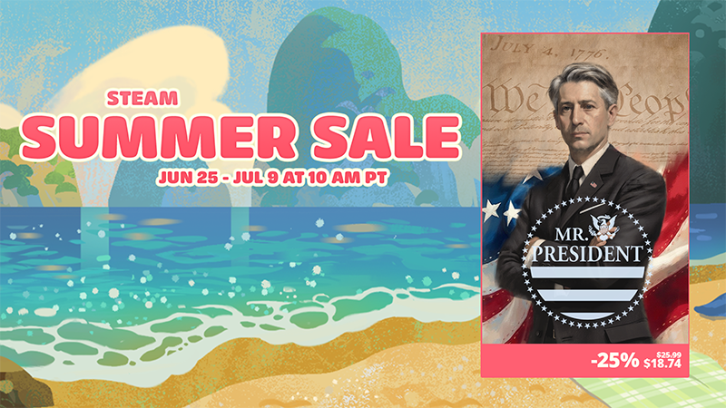 Patch 0.9.0 - Midterm & Second Term Elections and Steam Summer Sale