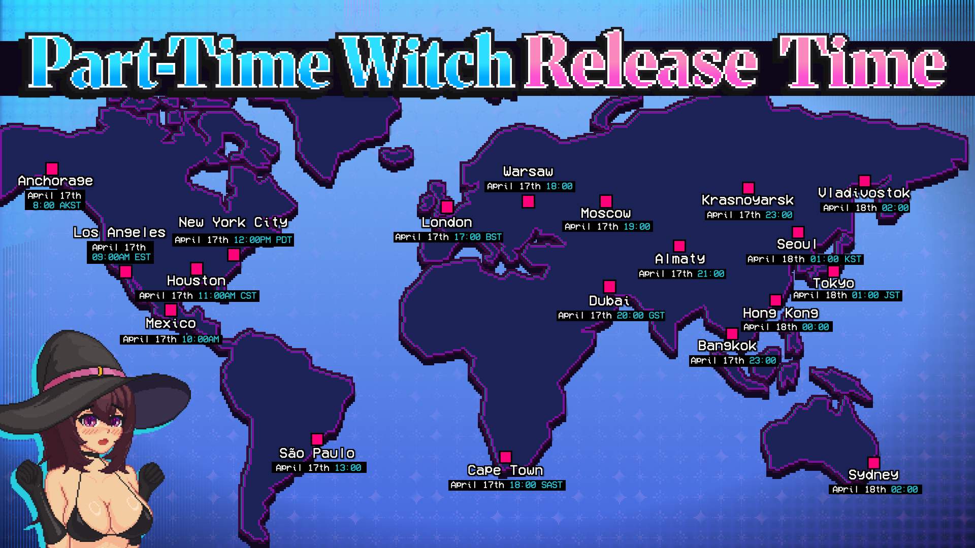 1 DAY LEFT! GAME RELEASE TIME MAP 🌍
