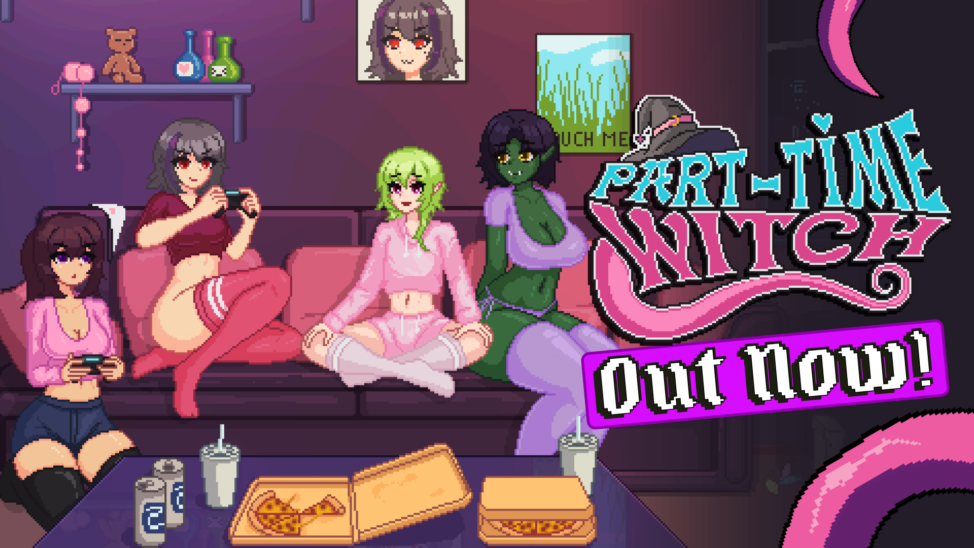 🎃 Part-Time Witch is now available on Steam 🎃