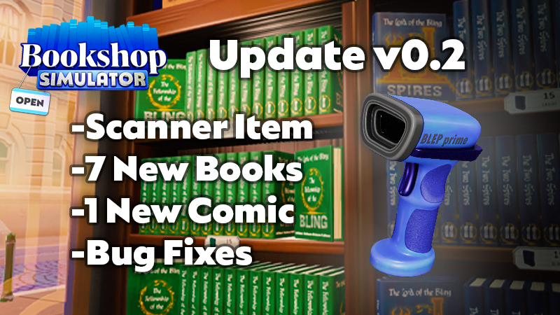 Simulator Scan Steam :: Bookshop Simulator :: Scanner Update v0.2