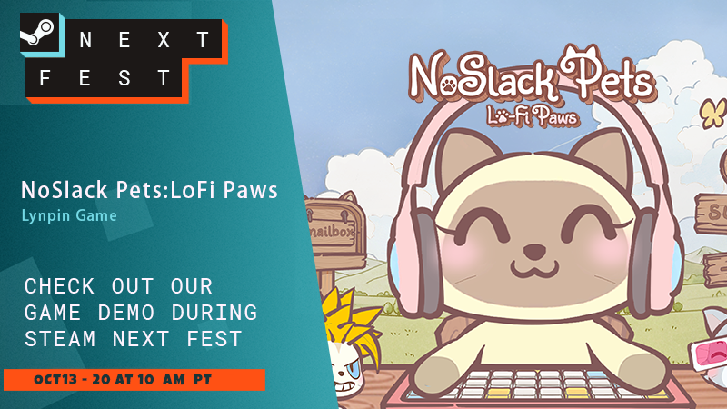 NoSlack Pets: Lo-Fi Paws - Next Fest Dev Stream | Demo Playthrough ...