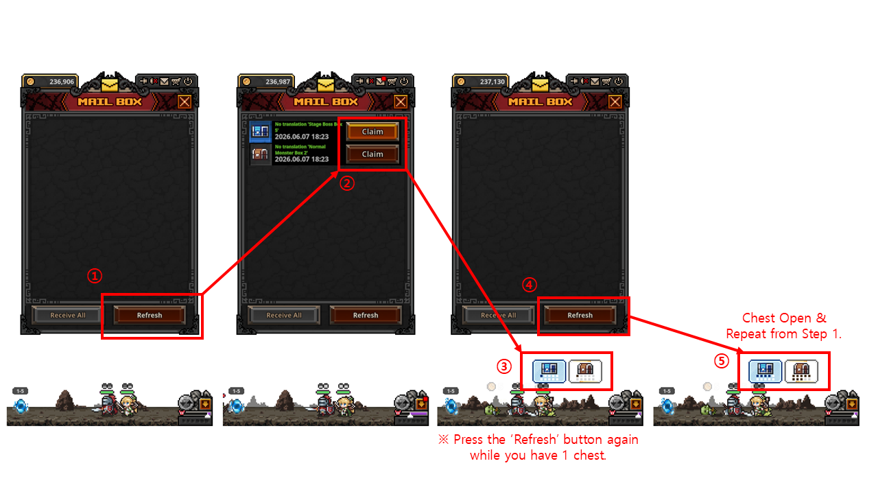 Chest Error Hotfix & Update Postponement Notice - Task Bar Hero News