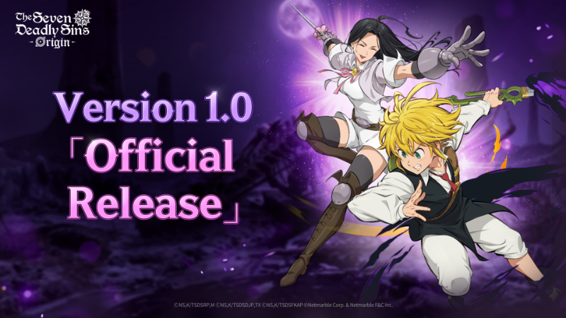 七大罪：Origin 1.0版本 · 「Official Release」 Version 1.0 Update Details