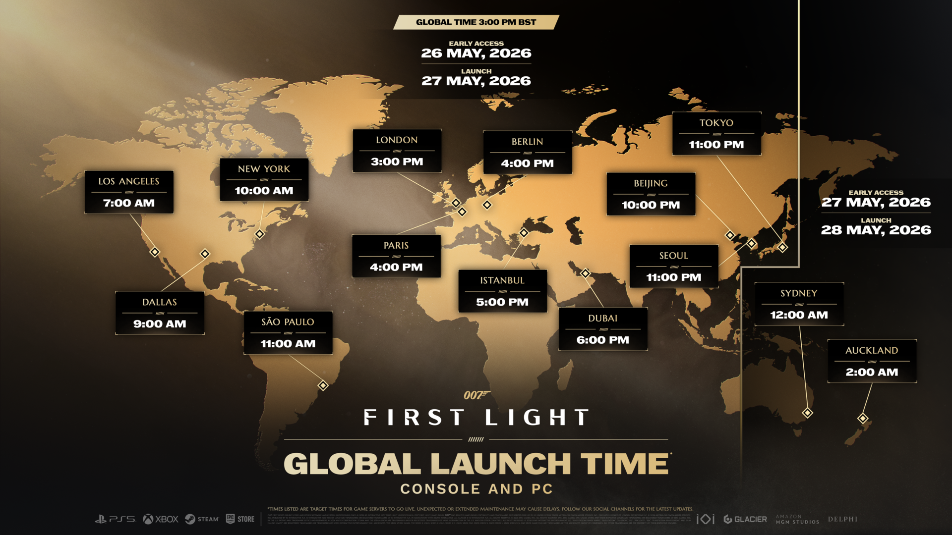 007 First Light: время глобального запуска 007 First Light: время глобального запуска