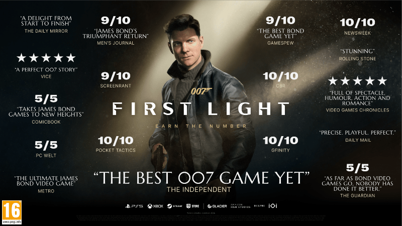 007 First Light: официальный трейлер с оценками критиков 007 First Light: официальный трейлер с оценками критиков