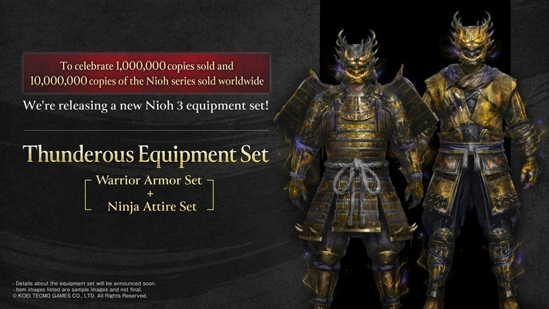 New Nioh 3 equipment set!