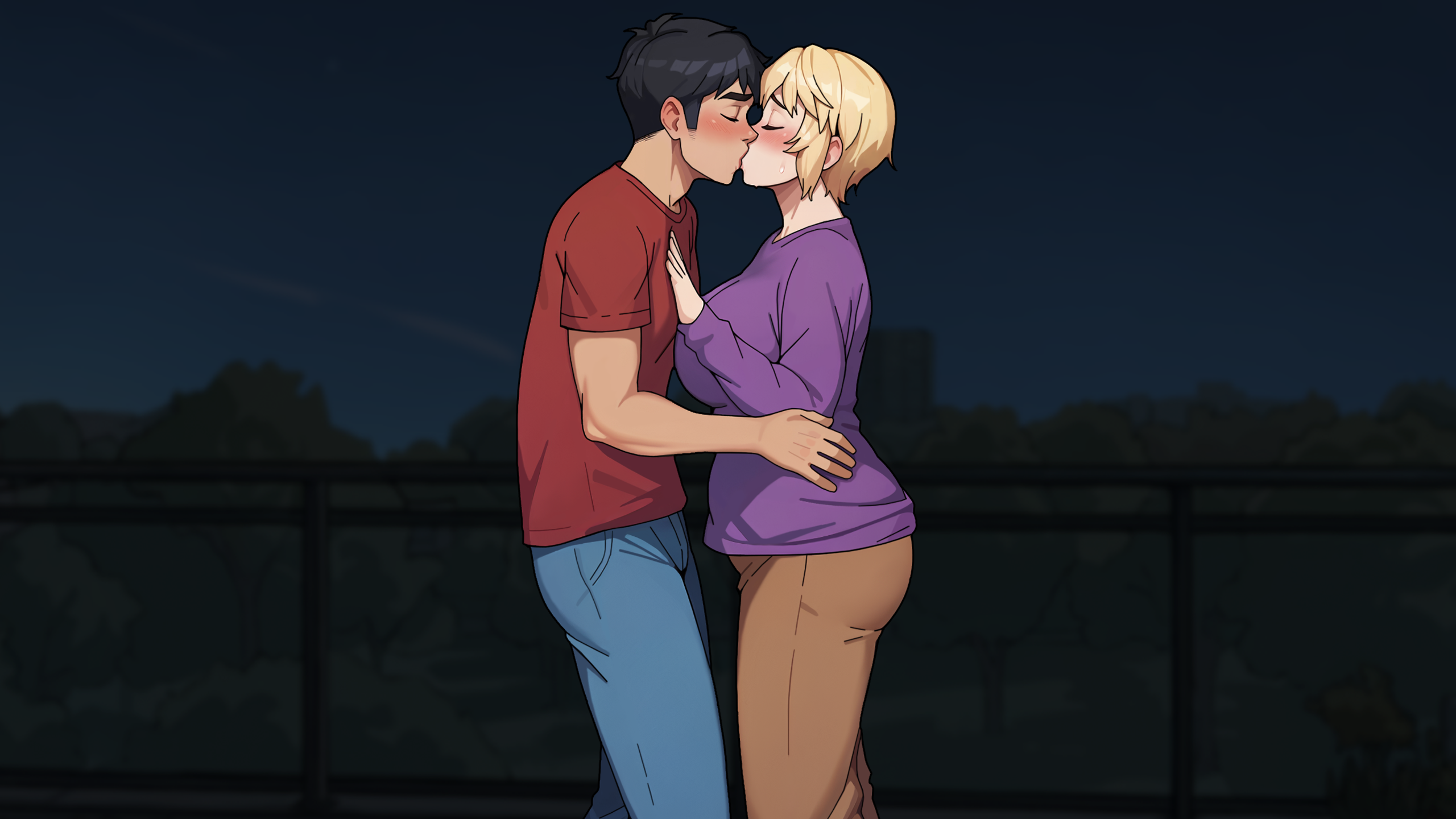 It didn’t stop at just one kiss.