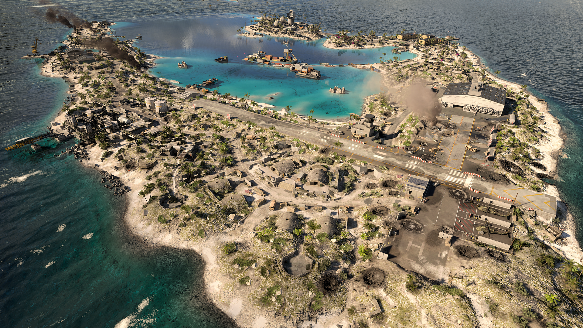 Wake Island Aerial View