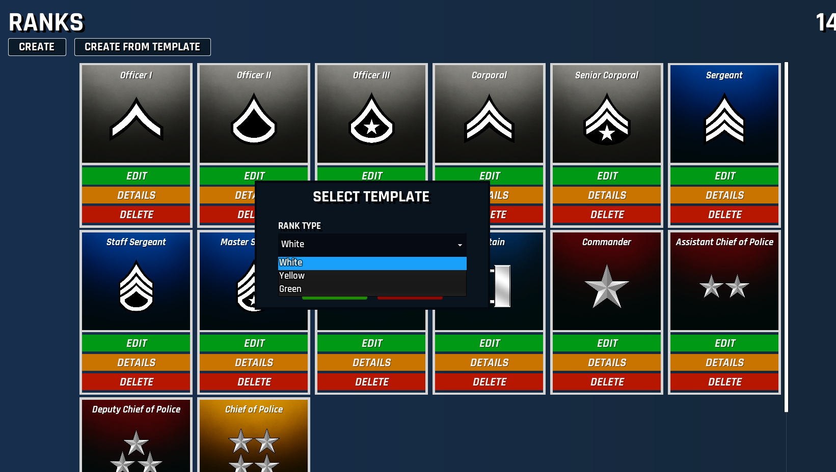 Westbridge Ranks Steam Community :: PoliceChief