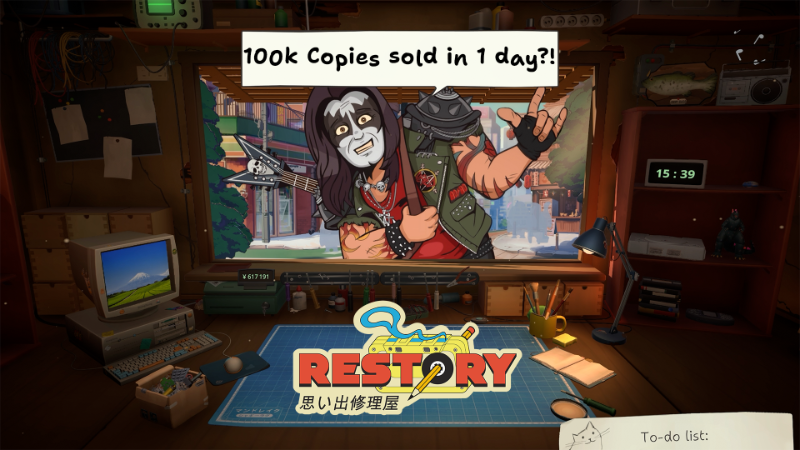 ReStory Hits 100,000 Sales and 15,000 Concurrent Players on Steam