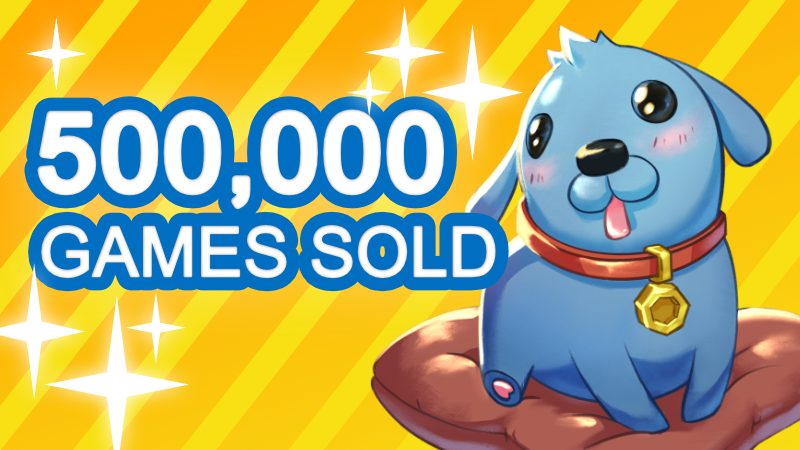 500,000 games sold!!