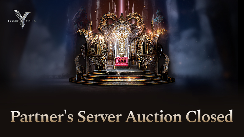 Notice on the Conclusion of Partners Server Auction Season 2 and Final Results